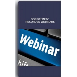 Don Steinitz Recorded Webinars (Total size: 828.2 MB Contains: 11 files)