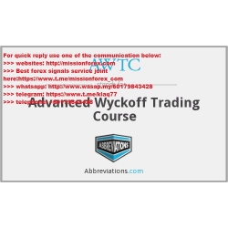 Wyckoff Analytics - Advanced Wyckoff Trading Course (Total size: 297.1 MB Contains: 1 file)