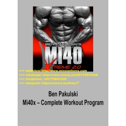 Ben Pakulski – Mi40x – Complete Workout Program (Total size: 13.43 GB Contains: 34 folders 150 files)