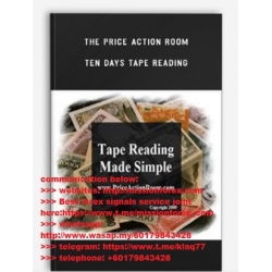 The Price Action Room - Ten days Tape Reading (Total size: 2.40 GB Contains: 6 files)