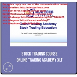 STOCK TRADING COURSE – ONLINE TRADING ACADEMY XLT (Total size: 8.44 GB Contains: 41 files)