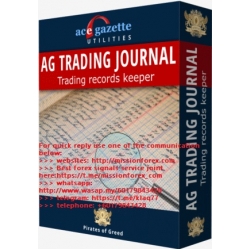 AG Trading Journal - Forex -  (Enjoy Free BONUS Vintageducation - All In One Forex Course)
