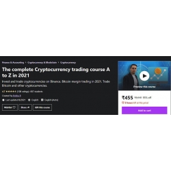 The complete Cryptocurrency trading course A to Z Total size:4.69 GB Contains:3 files