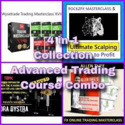 4 in 1 Collection Advanced Trading Course Combo (Total size 14.58 GB Contains 23 folders, 319 files)