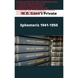 W.D. Gann Private Ephemeris 1941-1950, $1444, (www.wdgann.com) (Total size: 87.7 MB Contains: 1 file)