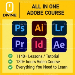 [Adobe Course Bundle] Learn Adobe Photoshop, Lightroom, Premiere Pro, Illustrator, InDesign, After Effect,Graphic Design