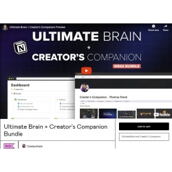 Ultimate Brain + Creator's Companion Bundle ( Notion Template)