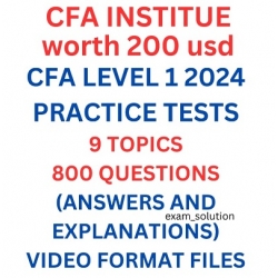 CFA level 1 2024 practice tests (800 Questions)