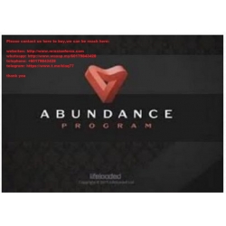 Life Loaded Abundance Program (Total size: 2.83 GB Contains: 11 folders 76 files)